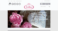 Desktop Screenshot of follie.co.uk